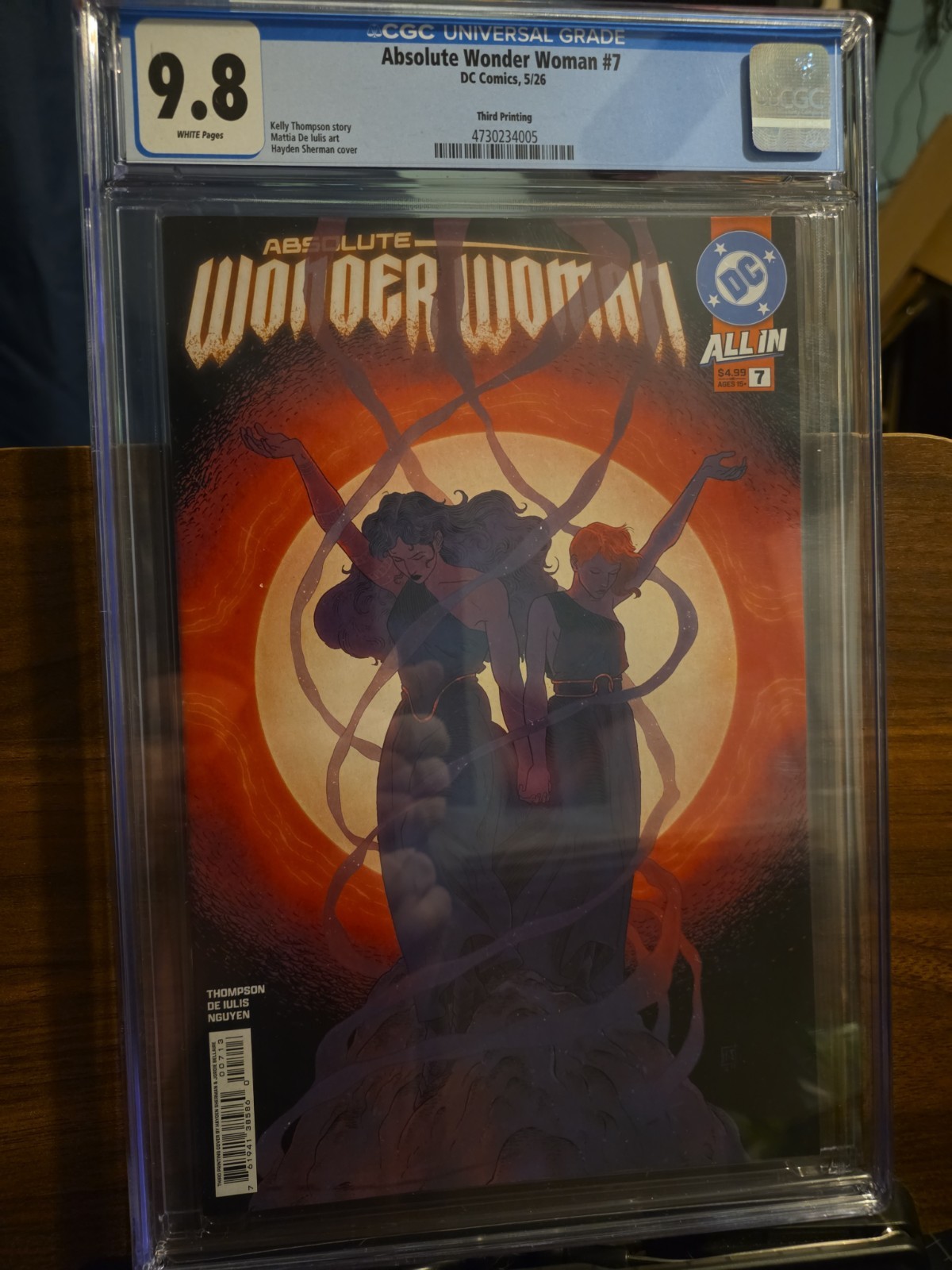 Absolute Wonder Woman #7 Third Print CGC 9.8 Introduction Of Persephone