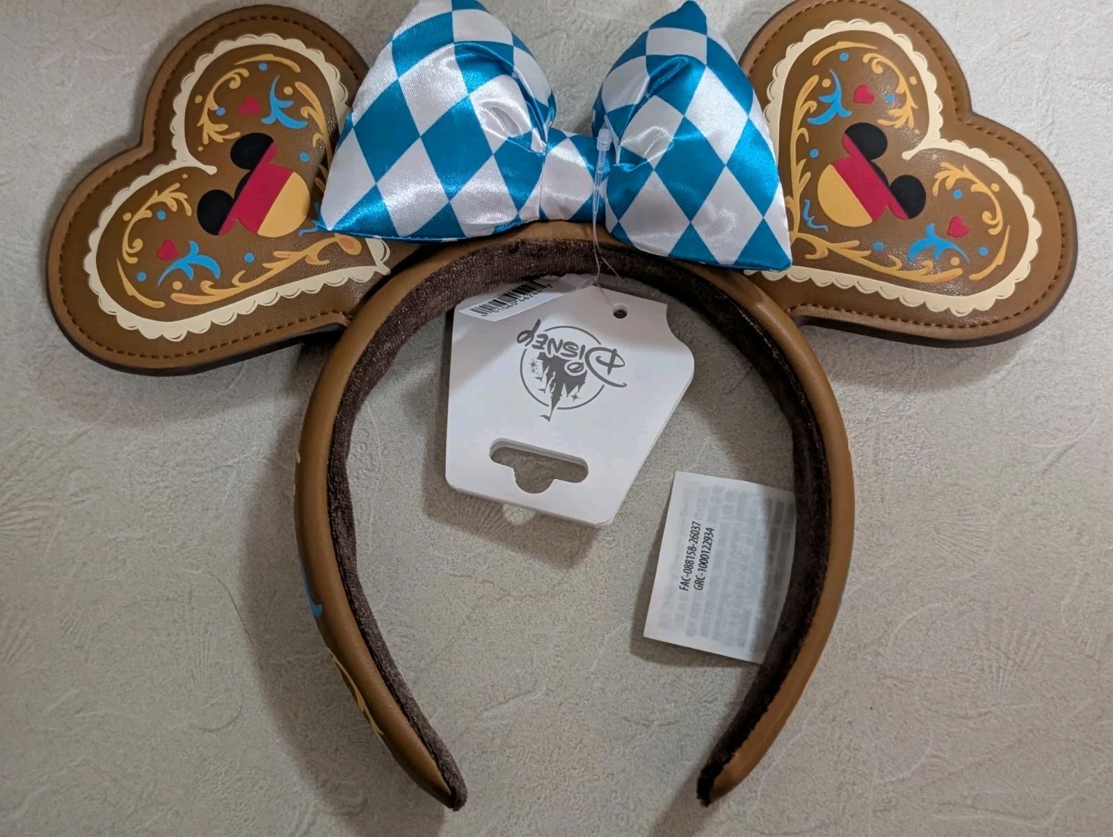 Disney EPCOT World Showcase Germany Diamonds and Hearts Ears Headband New 2026