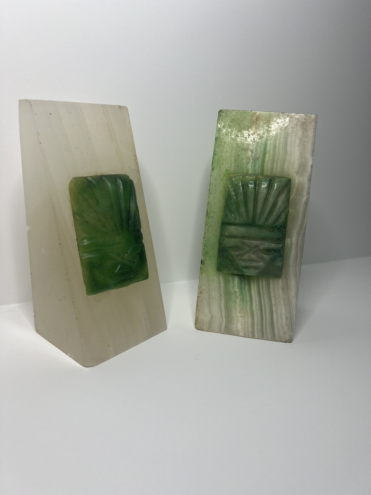 Mid 20th Century Tiki Onyx Bookend