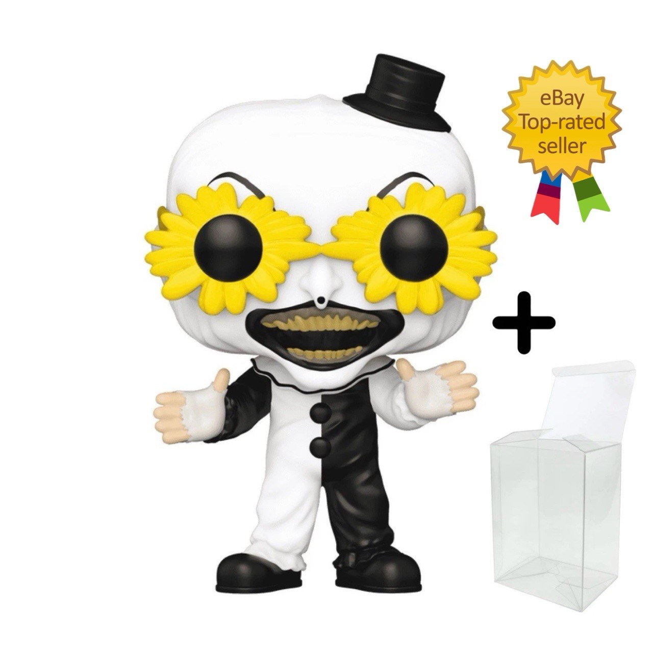 PRESALE Terrifier Art the Clown with Glasses Funko Exclusive Pop w/ Protector