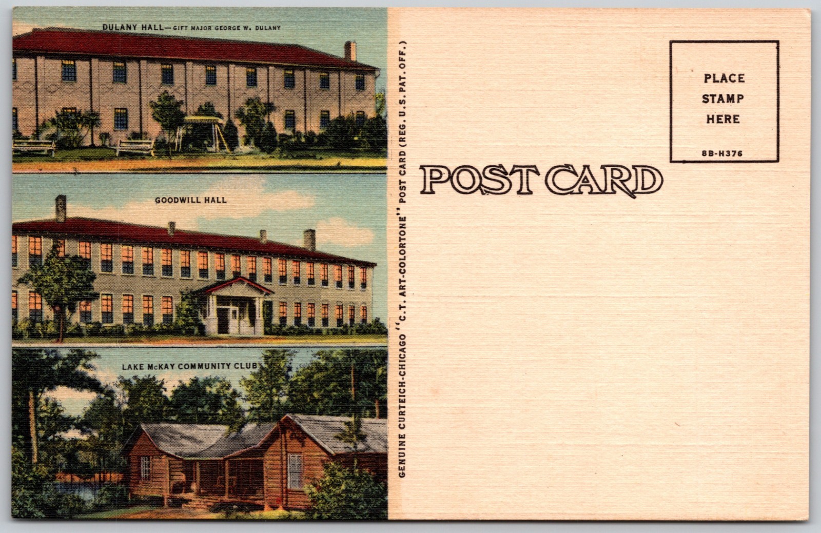 Piney Woods School Piney Woods Mississippi African-American School 1948 Postcard