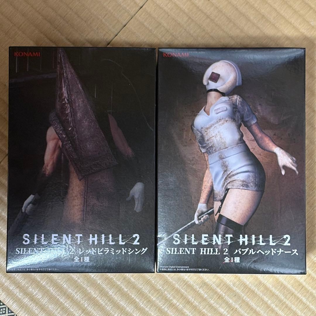 Set Of 2 Silent Hill 2 Red Pyramid Thing & Bubble Head Nurse Figure Konami Japan