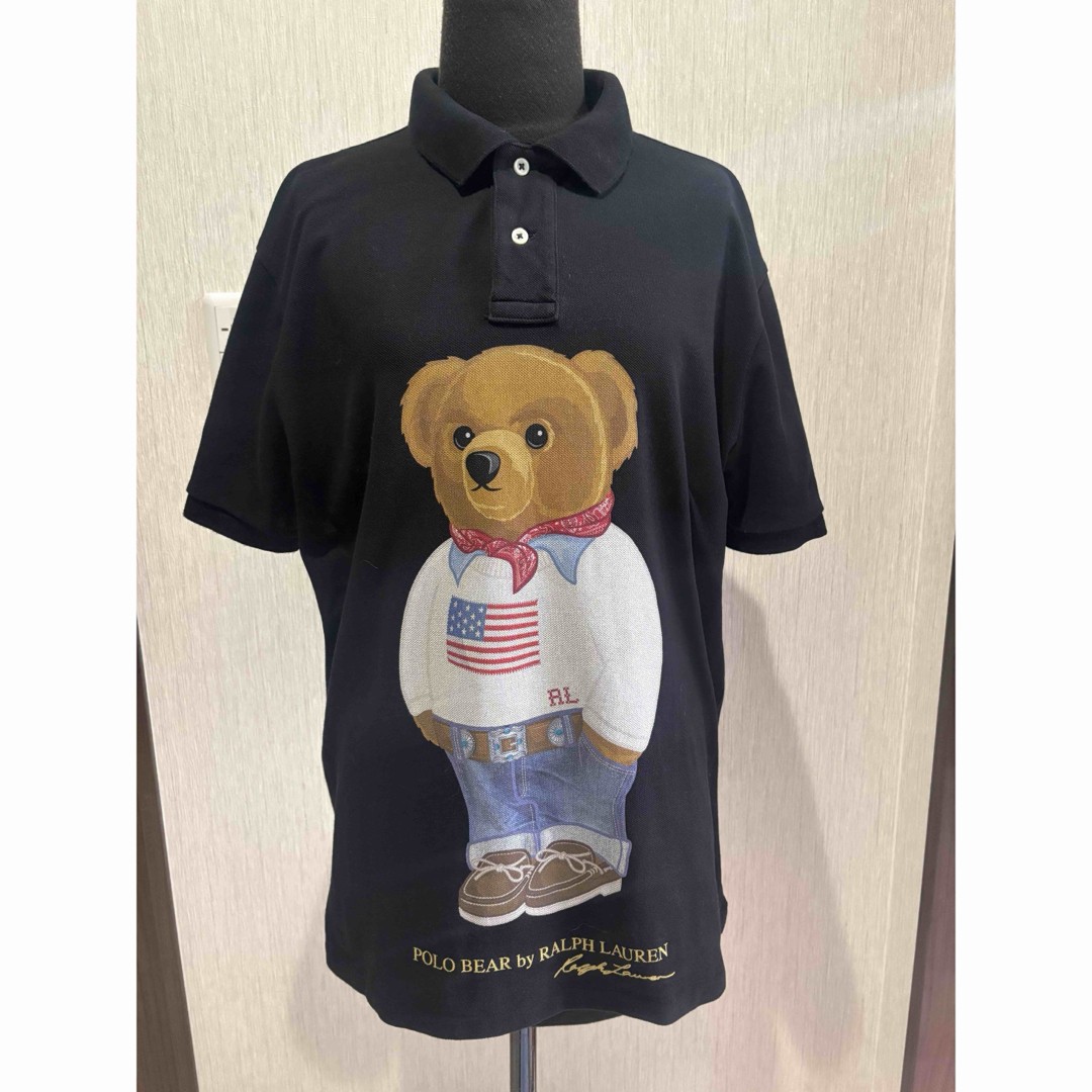 Men L Size Polo Ralph Lauren Bear Shirt Unisex Cute Polo Shirt Classic Iconic