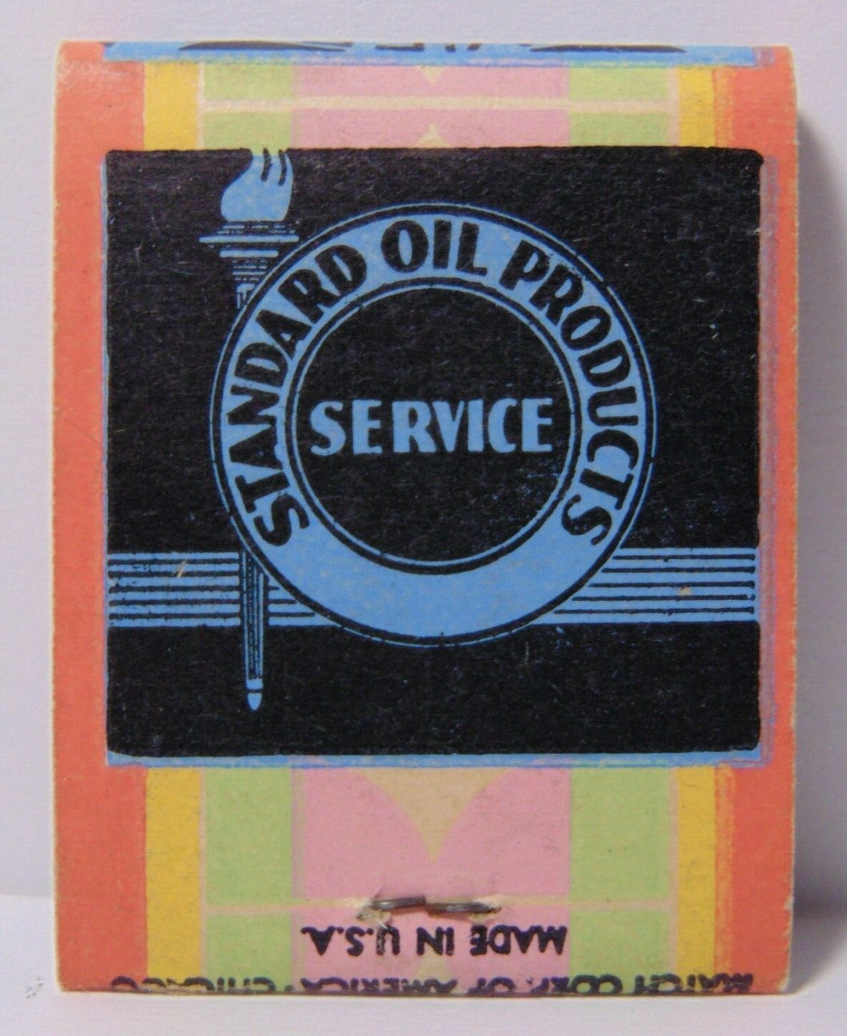 Clark Lane 1950s Old Vintage Standard Oil Gas Station Matchbook Kansas City MO