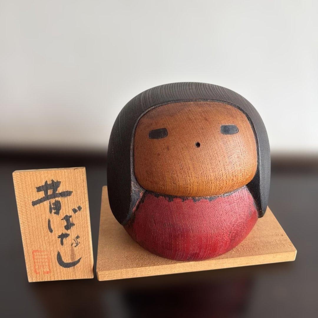 Sanpei Yamanaka Mukashibanashi Japanese Creative Kokeshi Doll Wood Base