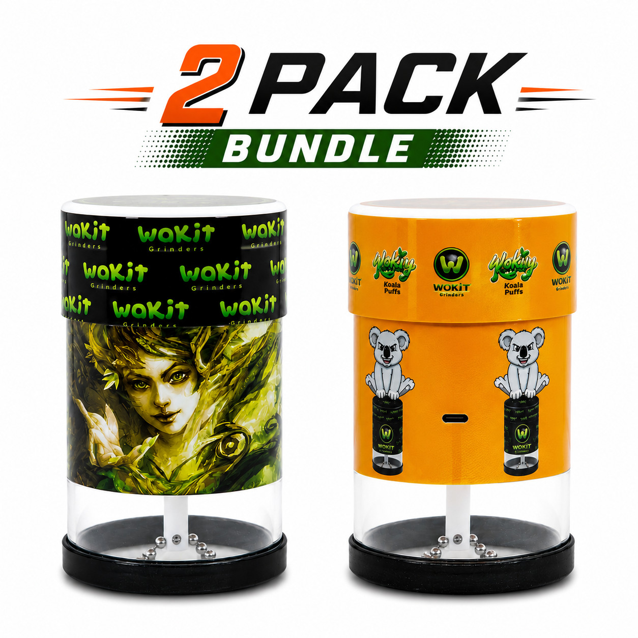 Wakit Electric Grinder Koala Puffs & Tree Goddess 2 Pack Limited Edition