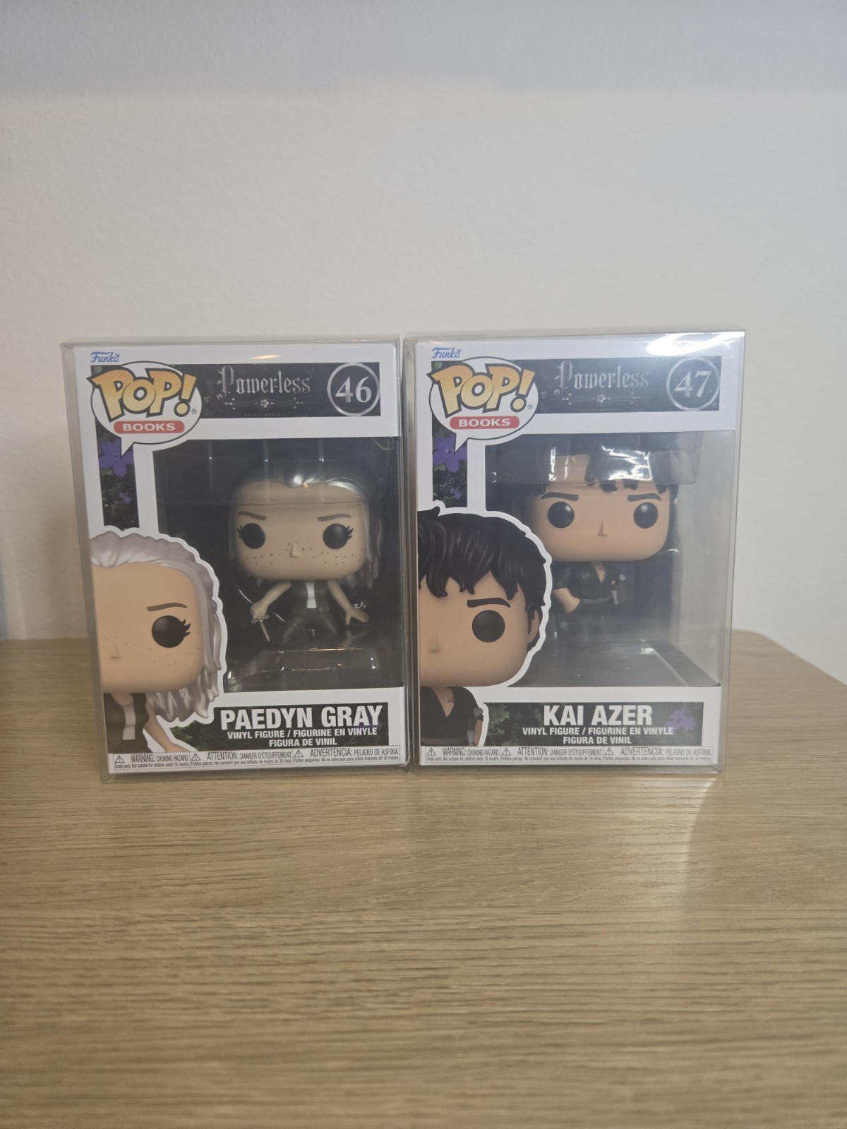 Funko Pop Lot Set Powerless Paedyn Gray 46 Kai Azer 47 with Protectors IN HAND