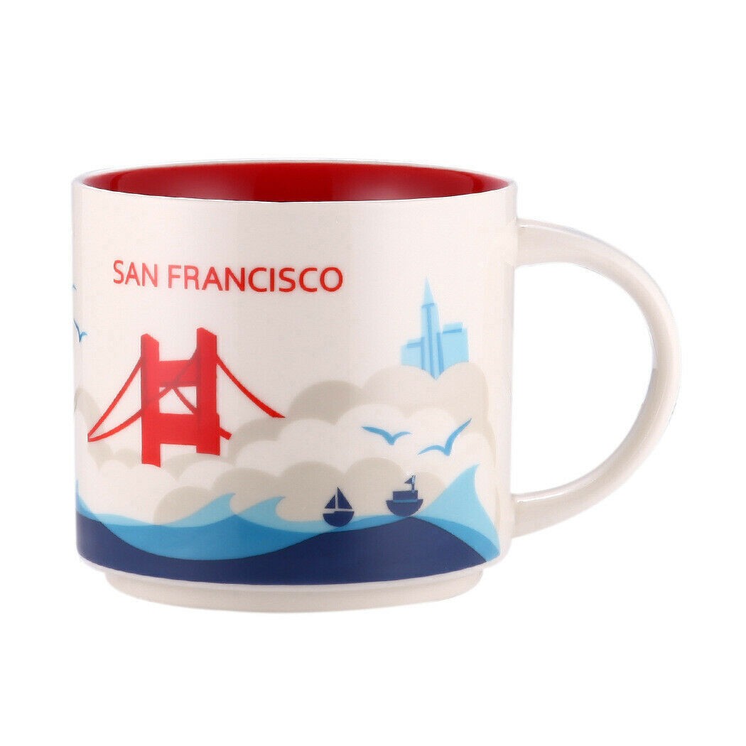 Starbucks 14OZ Global City Paris New York London “You Are Here”Coffee Mugs Cup