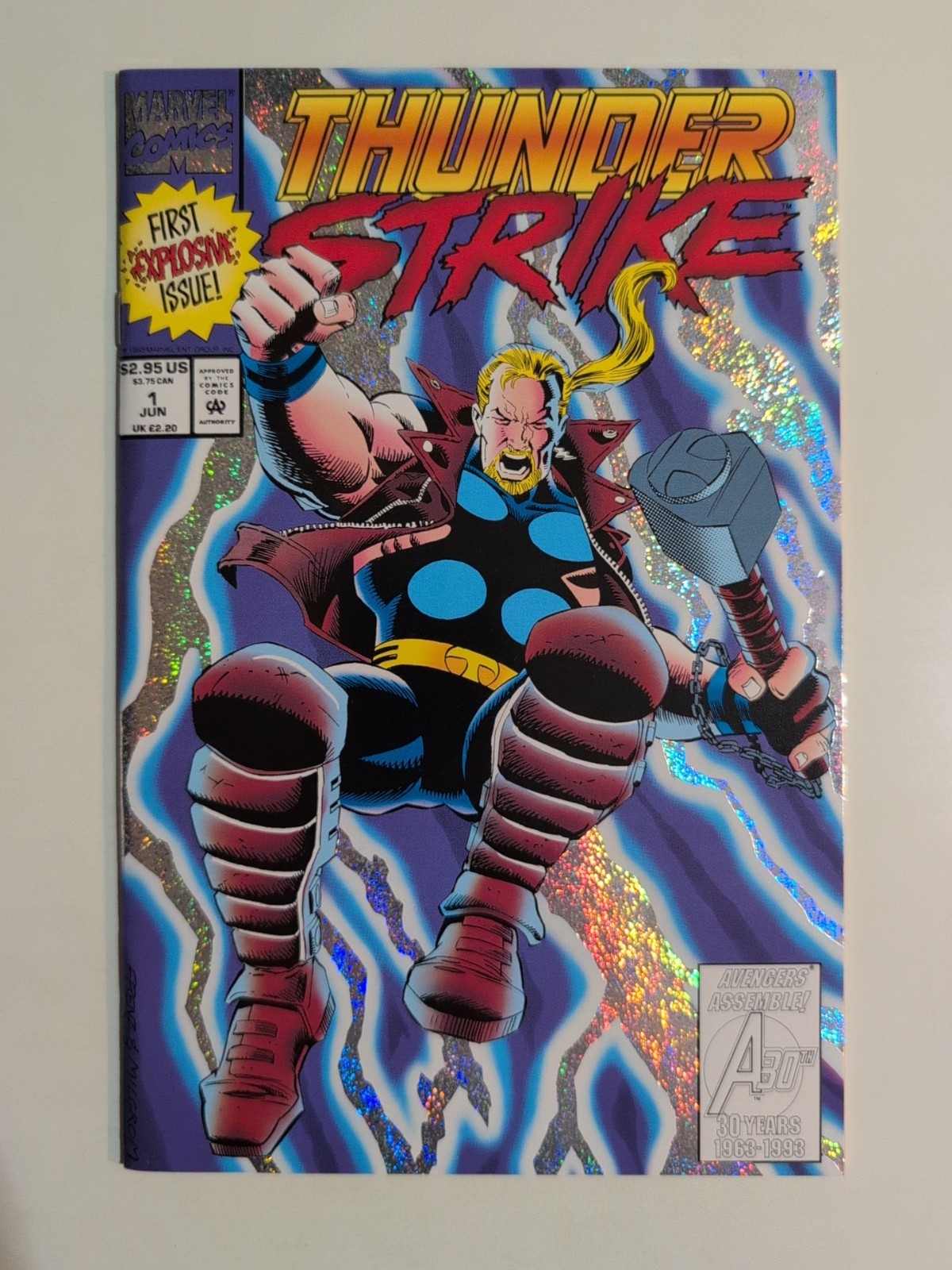 Thunderstrike #1 1st Issue Marvel Comics 1993 Tom DeFalco Comic Book