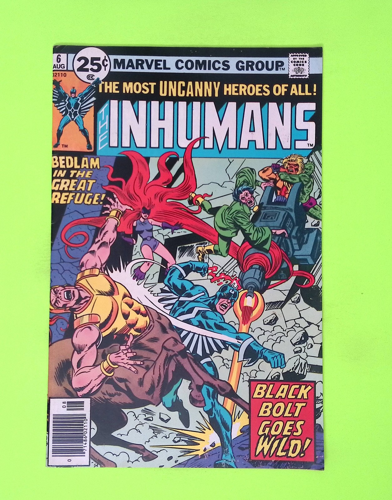 Inhumans #6 Vol. 1 1976 Marvel Comics Newsstand 8.0 Comic Book W112-159