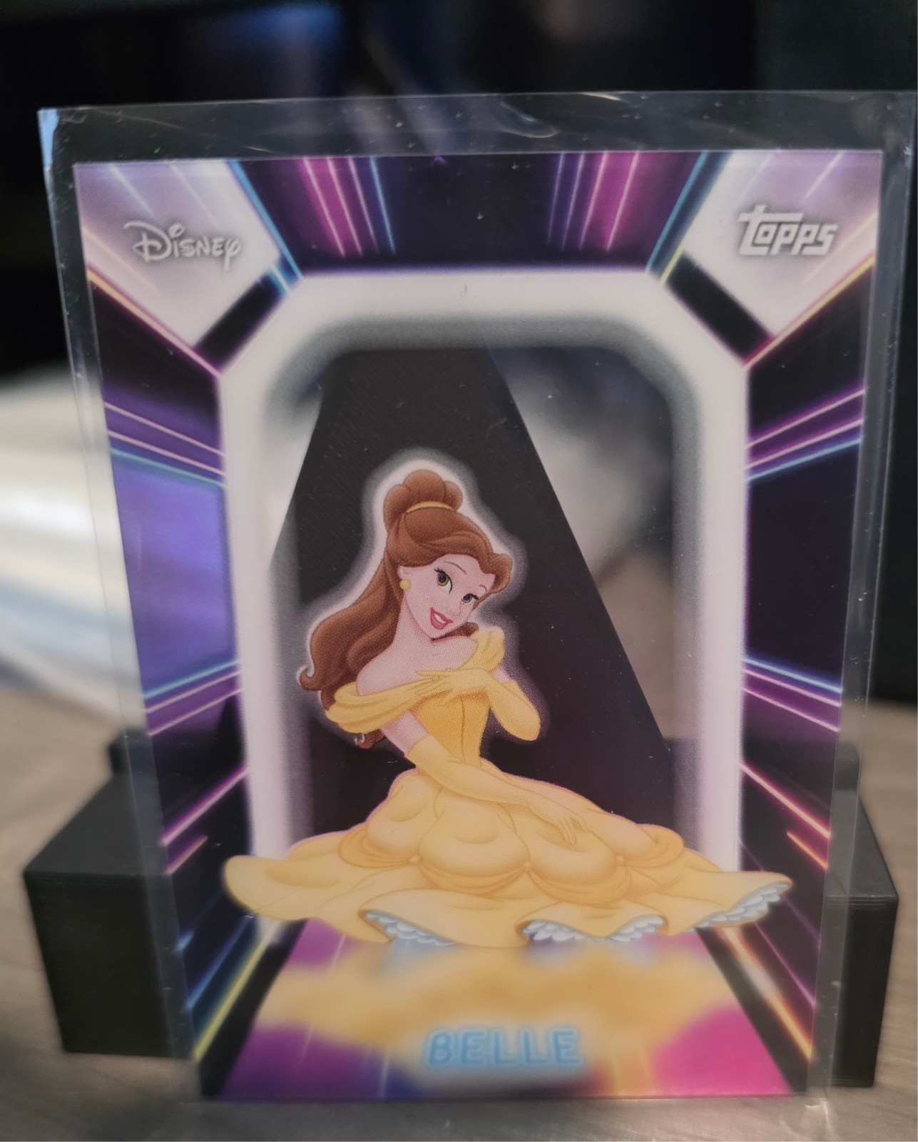 2026 Topps Disney Neon-Neon Lights-Belle NPL-4