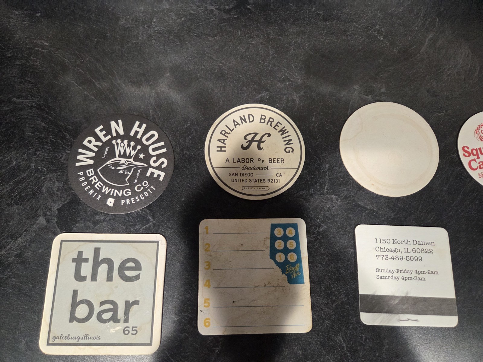 *LOT OF 16!* BEER MATS COASTERS DIFFERENT LOCATIONS