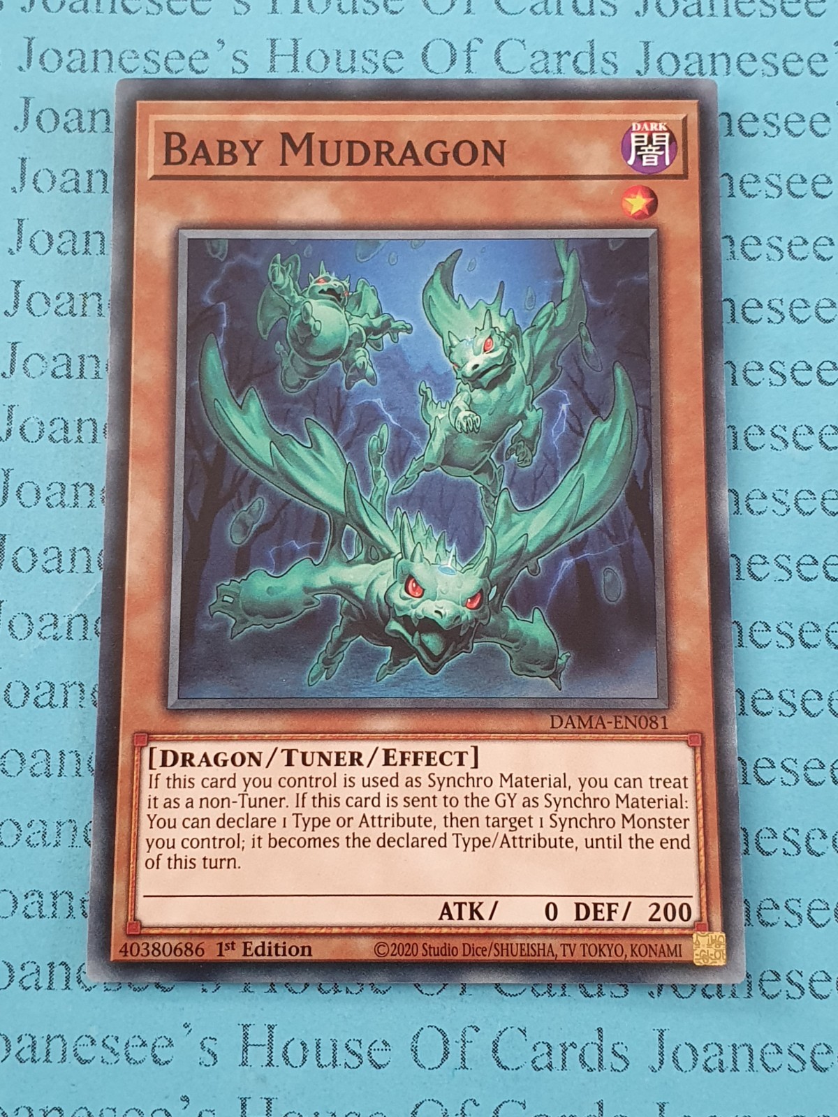 DAMA-EN081 Baby Mudragon Yu-Gi-Oh Card 1st Edition New