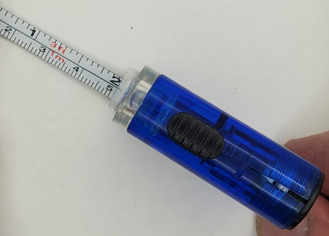 Air Force Flashlight 26 Inch Tape Measure Keyring Plastic and Metal