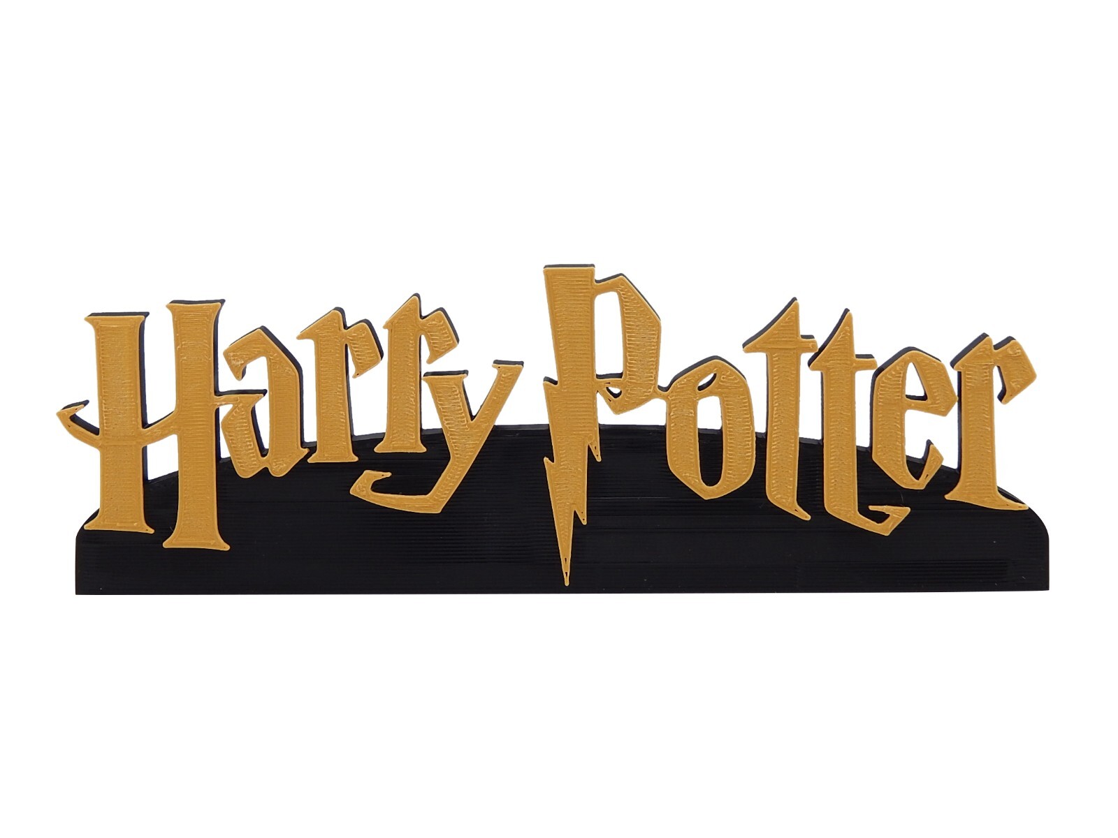 Harry Potter 3D Logo Movie Sign Display Wall Desk Shelf Art 8″ x 2 3/4″ x 3/8″