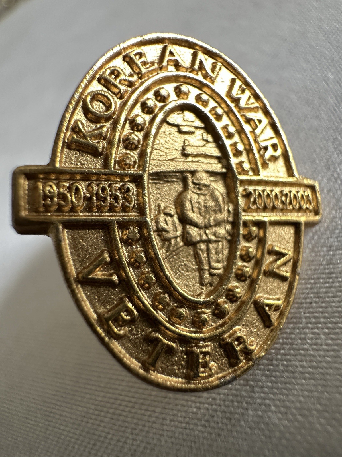 KOREAN WAR VETERAN ~ 1950-1953 KOREAN WAR VETERAN LAPEL / TIE TACK G1