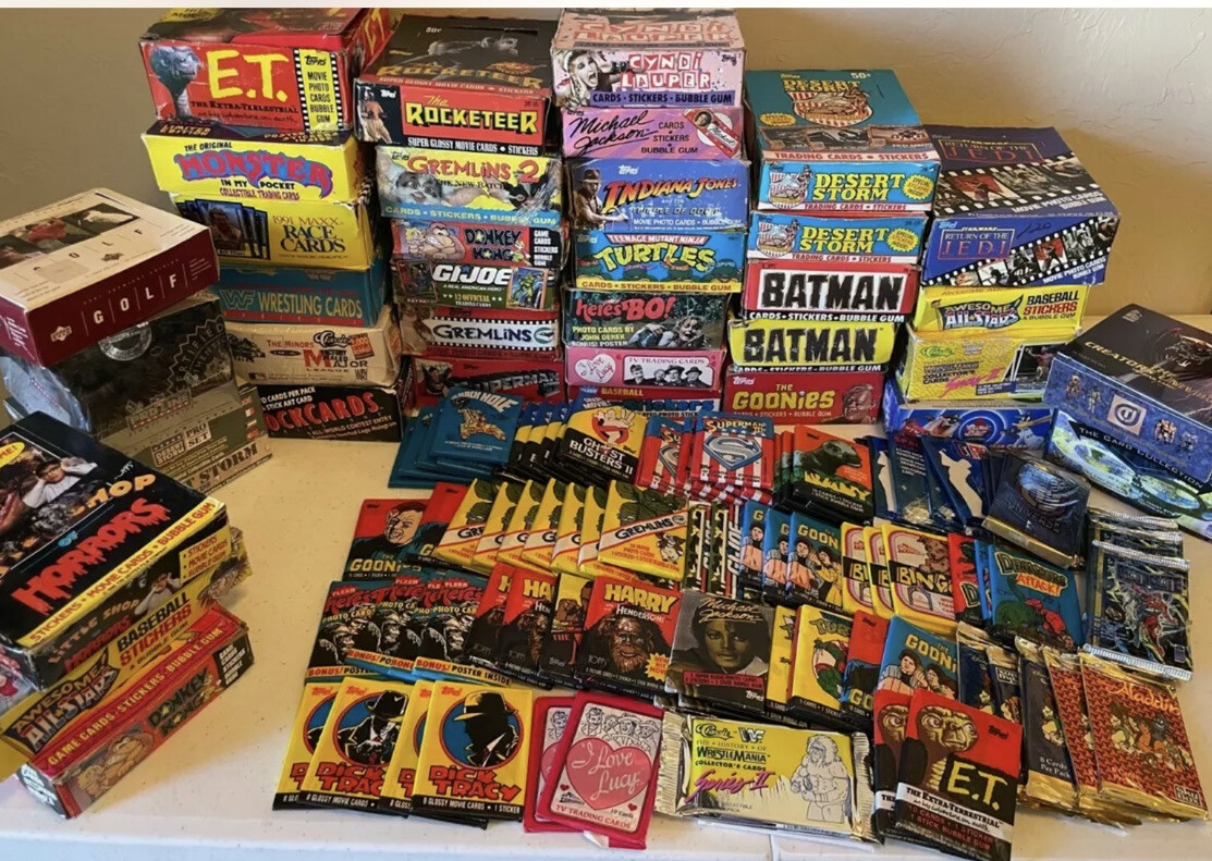 Vintage Unopened Non-Sport Wax Foil Cello Packs Lot of 10 ODDBALL FREE SHIPPING