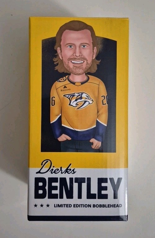 Dierks Bentley Nashville Predators Music City Limited Edition Bobblehead – NEW