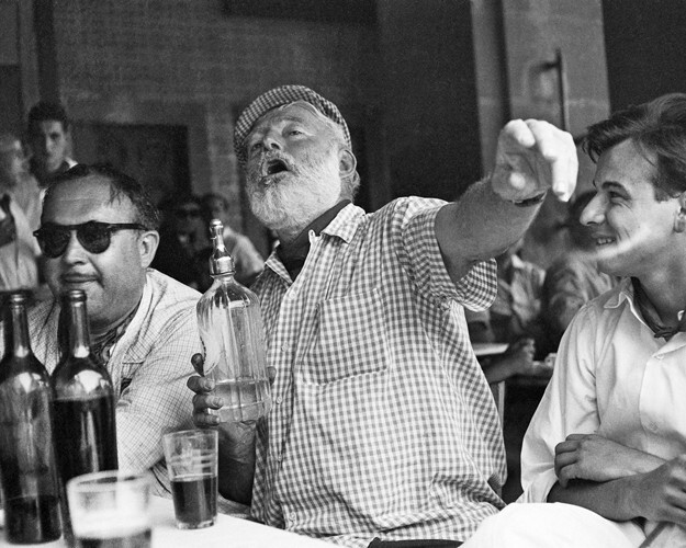 Author ERNEST HEMINGWAY Glossy 8×10 Photo Writer Print Havana Cuba Bar Poster