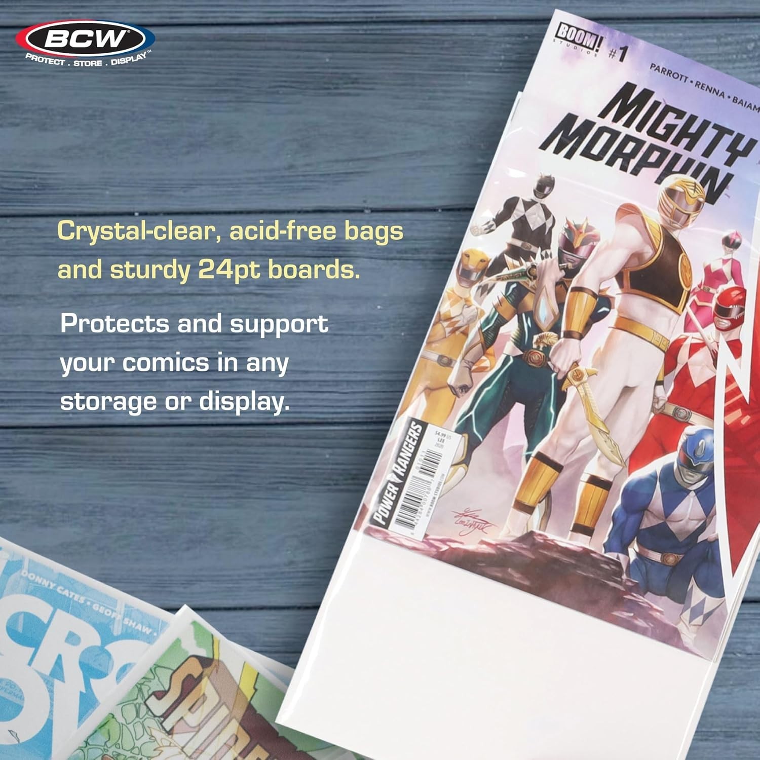 Current Comic Boards and Bags Combo | 100 Polypropylene Comic Bags & Backer B…