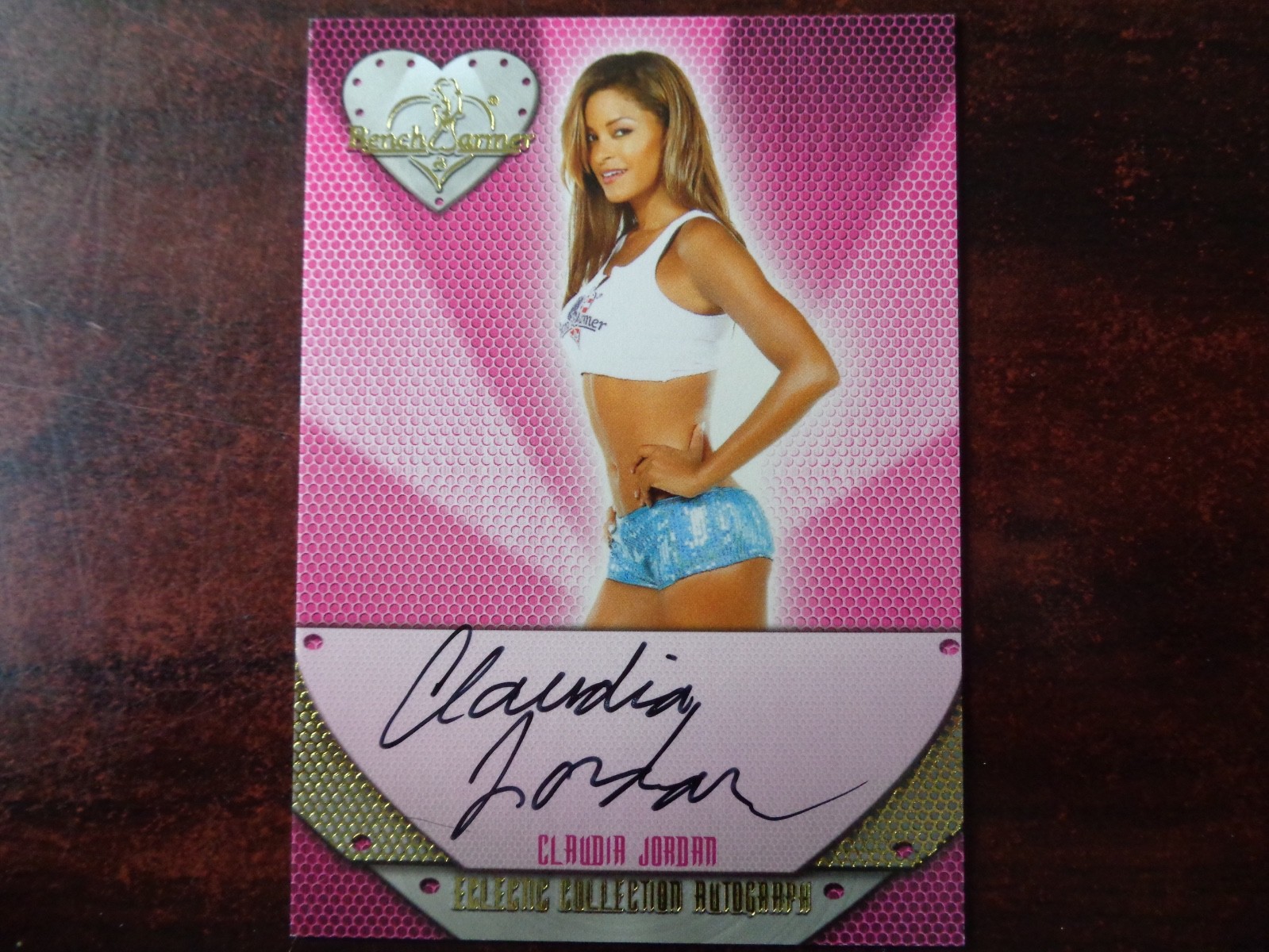 2013 Bench Warmer Claudia Jordan AUTOGRAPH Eclectic Collection