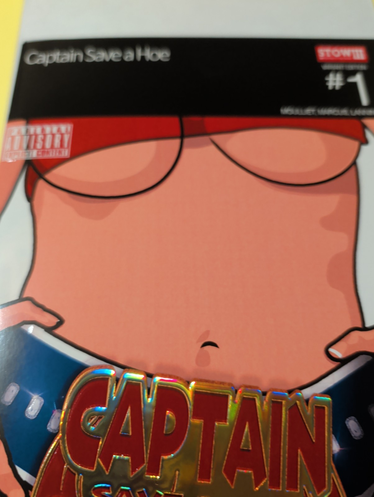 Captain Save A Hoe COMIC Embossed Foil SIGNED WITH COA KYLE WILLIS LTD 25
