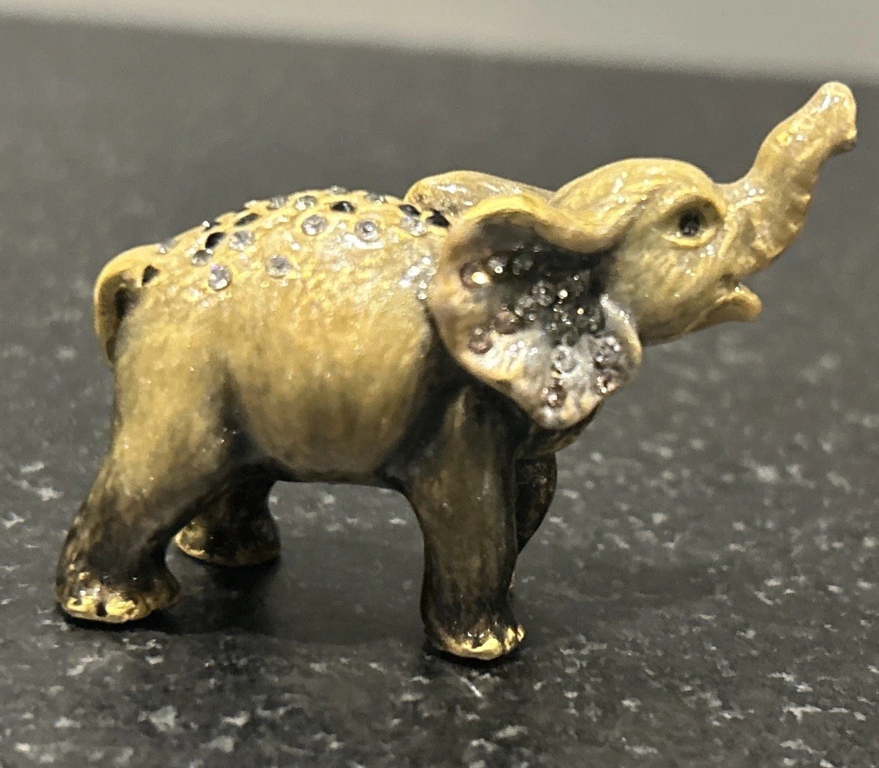 JAY STRONGWATER MINI ELEPHANT FIGURINE “RUBY”
