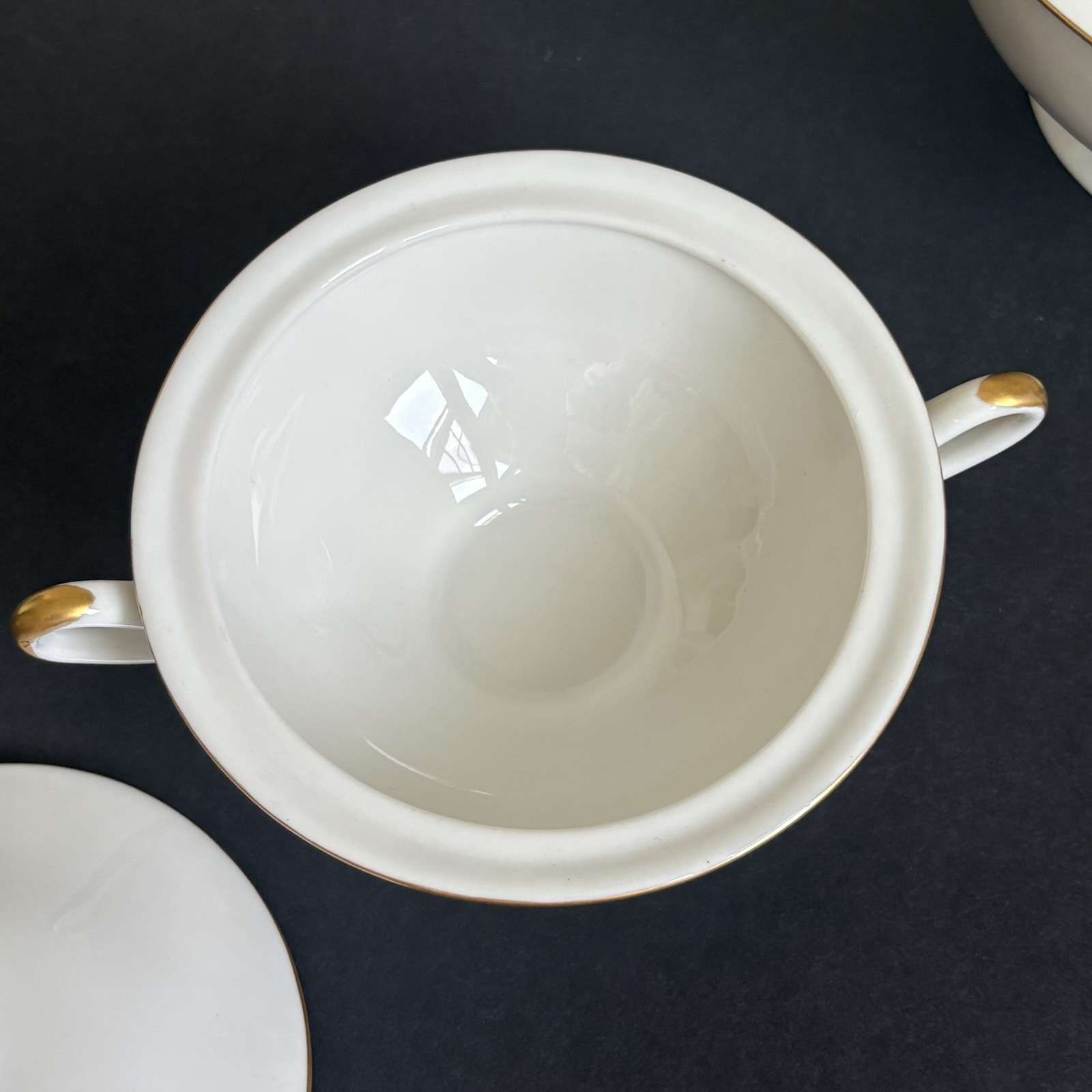 Vintage 1950’s Hand Painted Initial K Monogram China Tea Set Teapot May 24, 1958