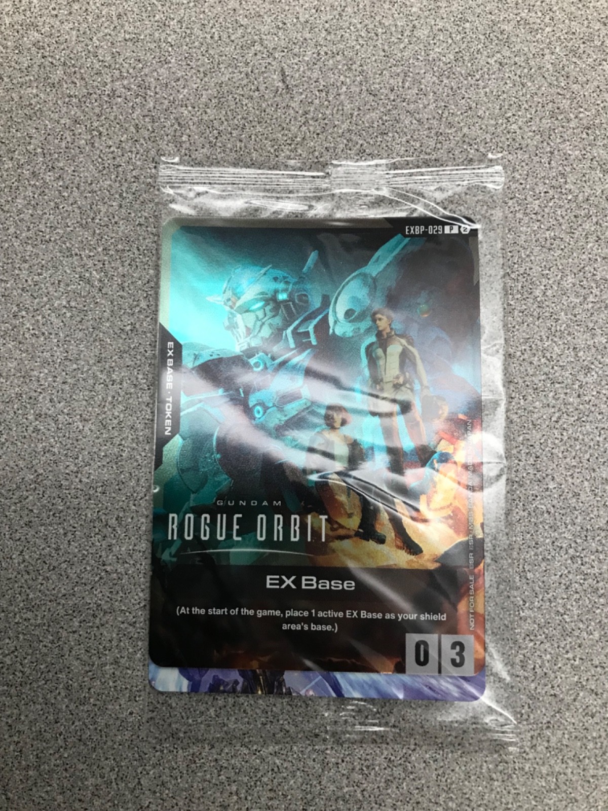 SD Comic Con Bandai Gundam Card Game Promo EX Base (Gundam Rogue Orbit) EXBP-029