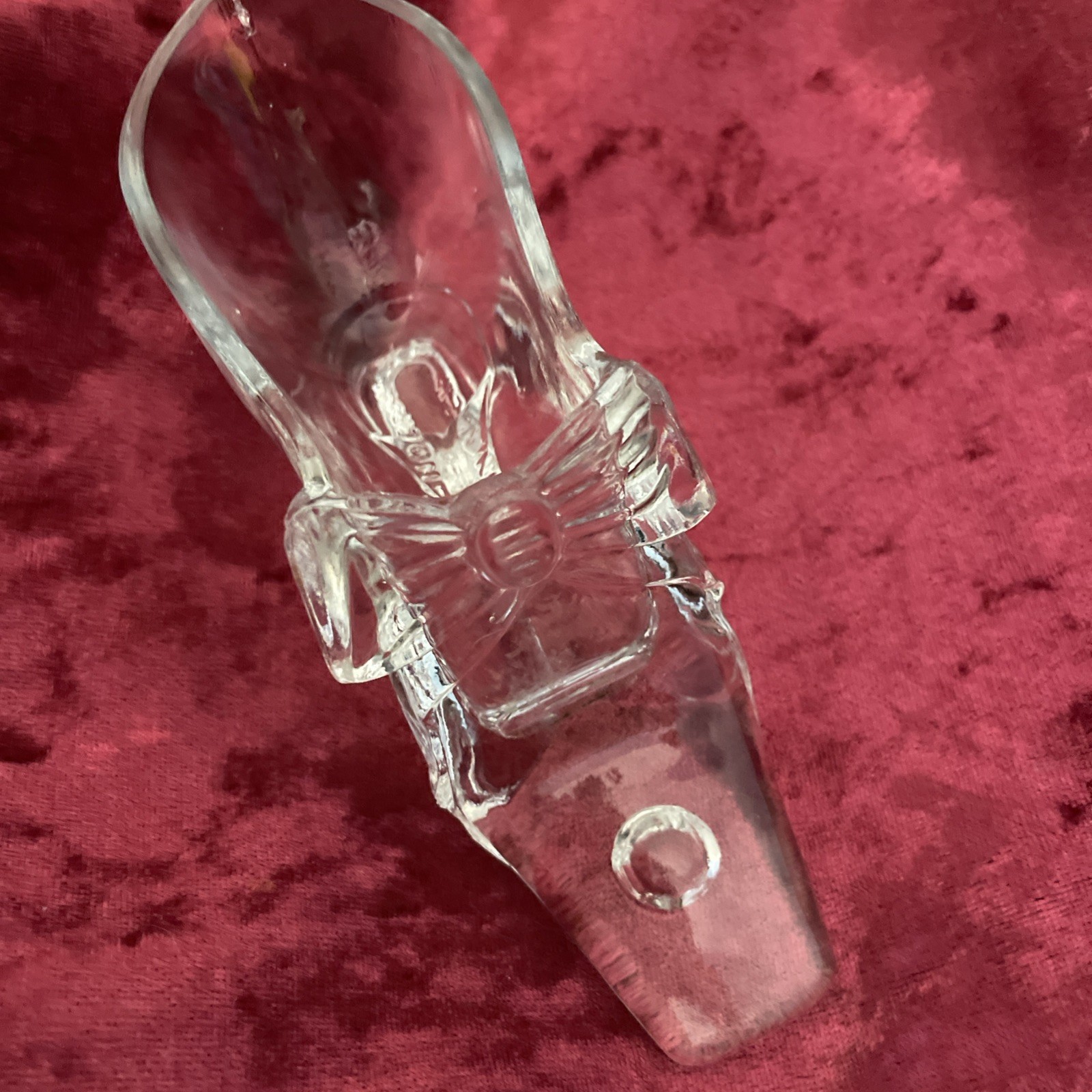 1876 Centennial Exposition Glass Shoe Gillinder & Sons Souvenir EAPG Rare As Is