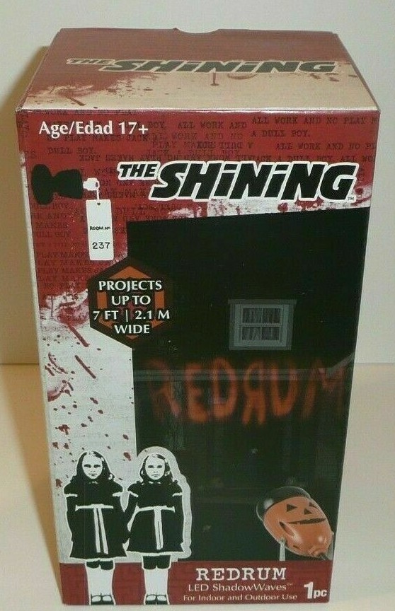 REDRUM The Shining Halloween Projector Light Movie Murder Red Outdoors RARE NEW