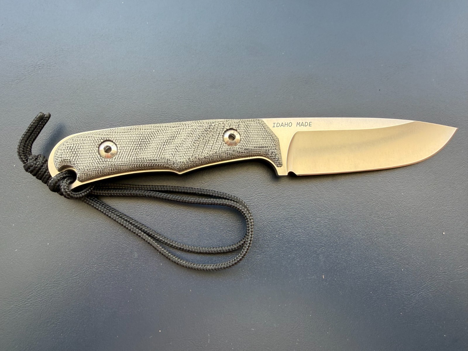 Chris Reeve Backpacker BPR-1000 MagnaCut Fixed Blade Knife Black Micarta Sheath