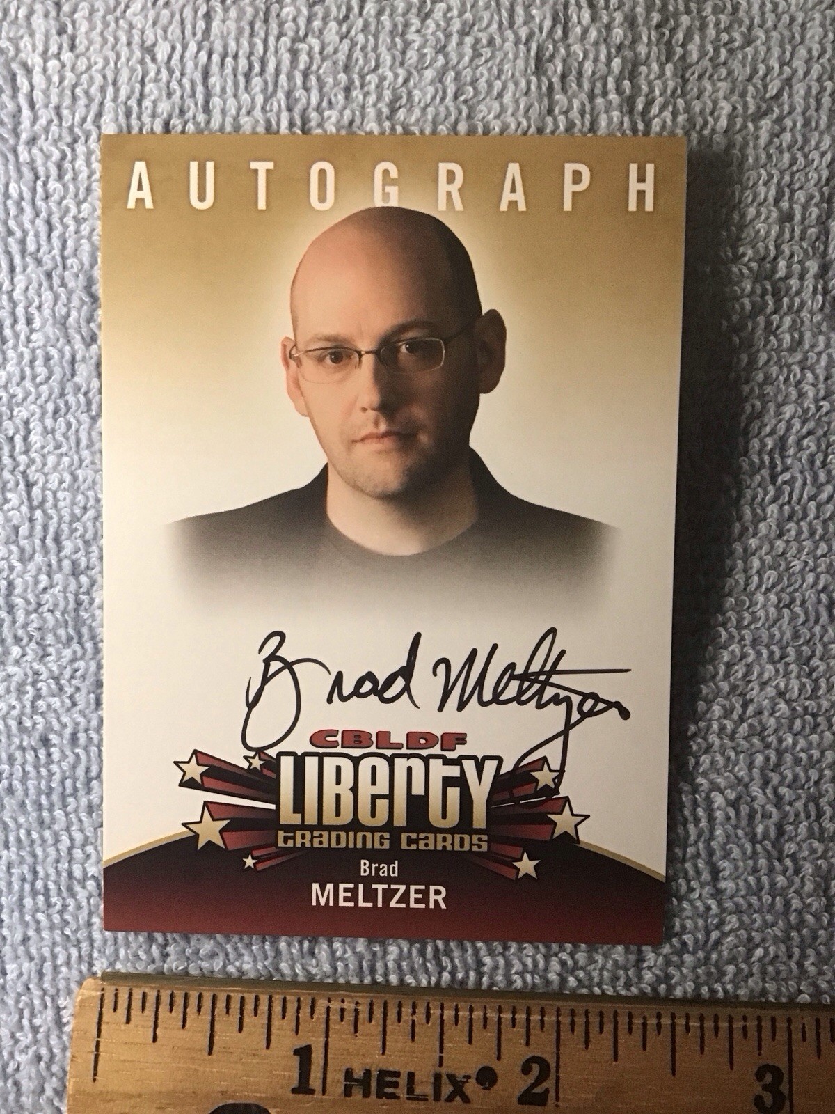 Brad Meltzer Signed Autograph Card CBLDF LIBERTY Set Buffy The Vampire Slayer