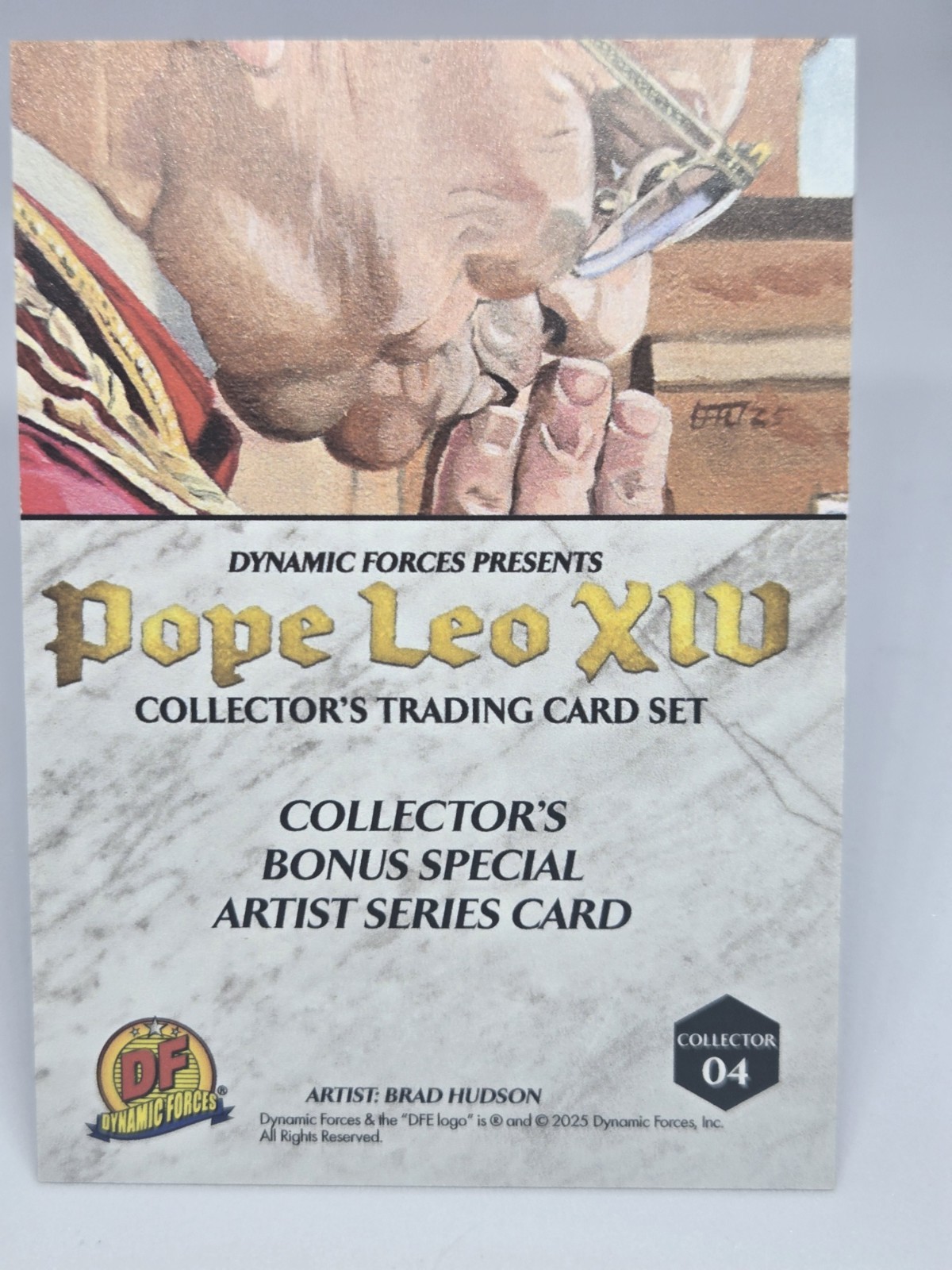 Pope Leo XIV 2025 Dynamic Forces Collector’s Bonus Special Artist Series Card #4