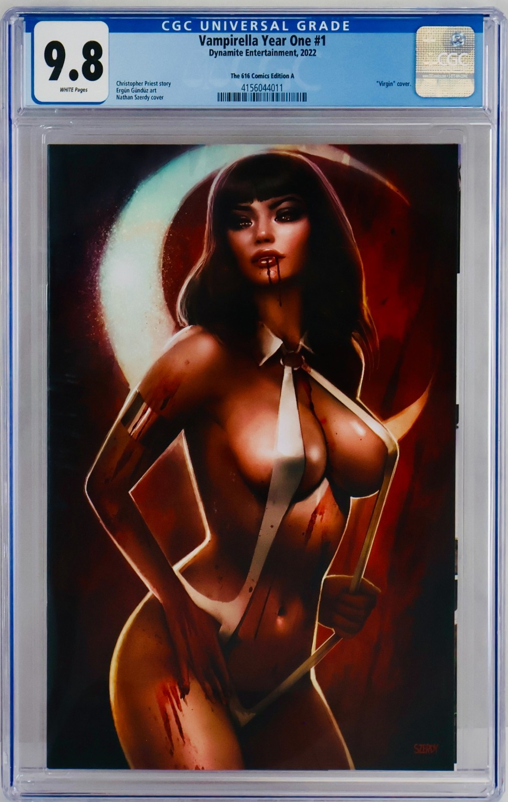 Vampirella Year One #1 CGC 9.8 Nathan Szerdy 616 “Virgin” Variant A NM/MT 2022