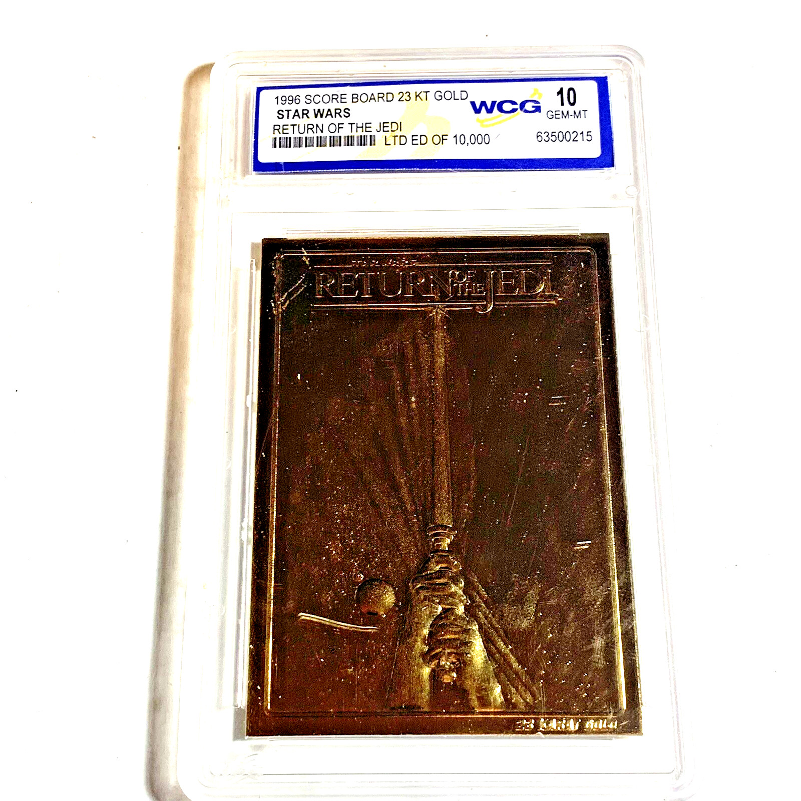 Star Wars Return of the Jedi Movie Poster 23KT Gold Card Gem Mint 10