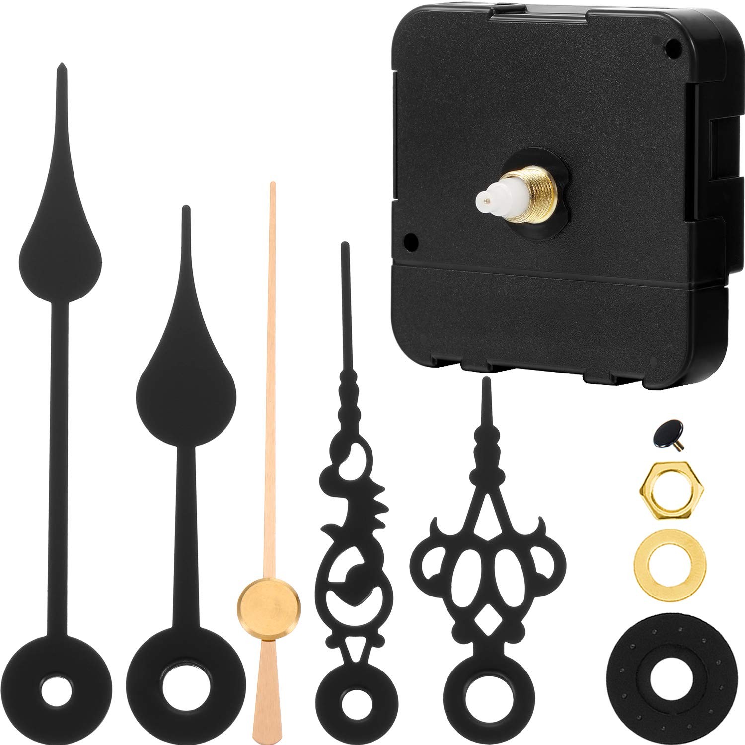 Hicarer Clock Movement Mechanism Kit Operated Quartz DIY Repair Parts Battery Cl