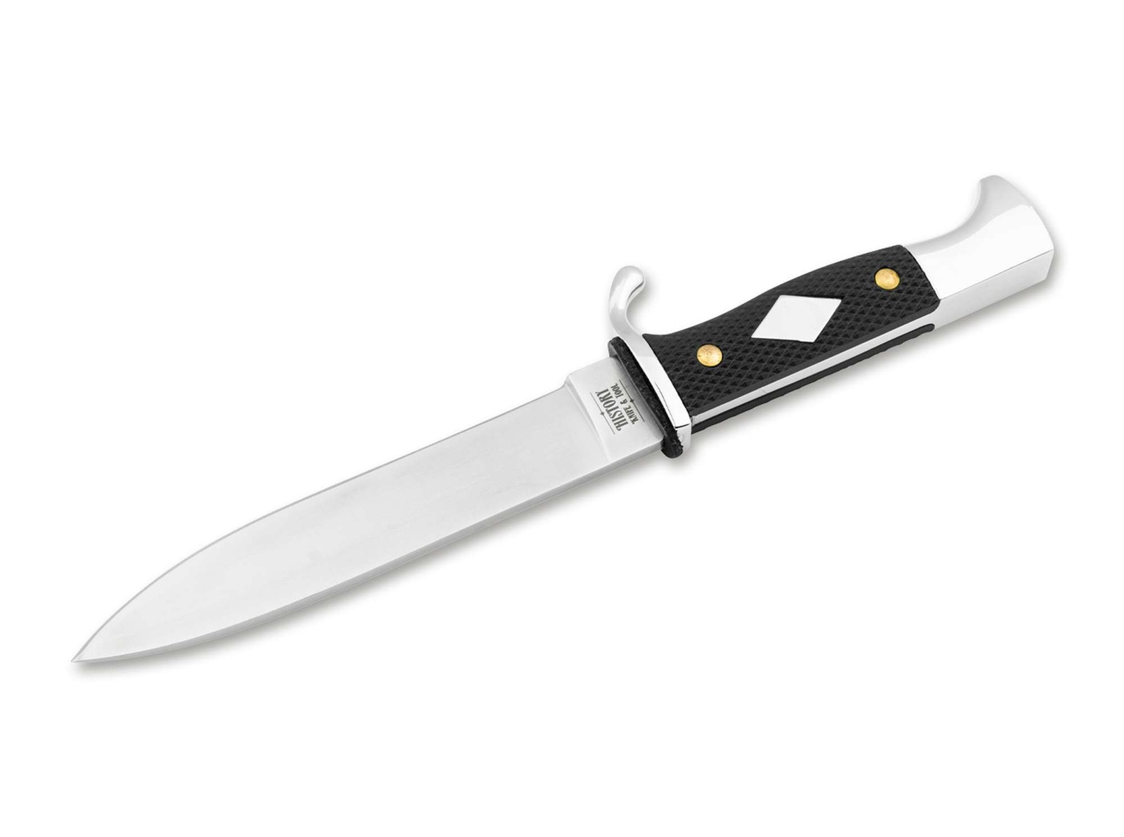 History Knife & Tool German Scout Knife 5.50″ Fixed Blade 440A POM – 02HY004