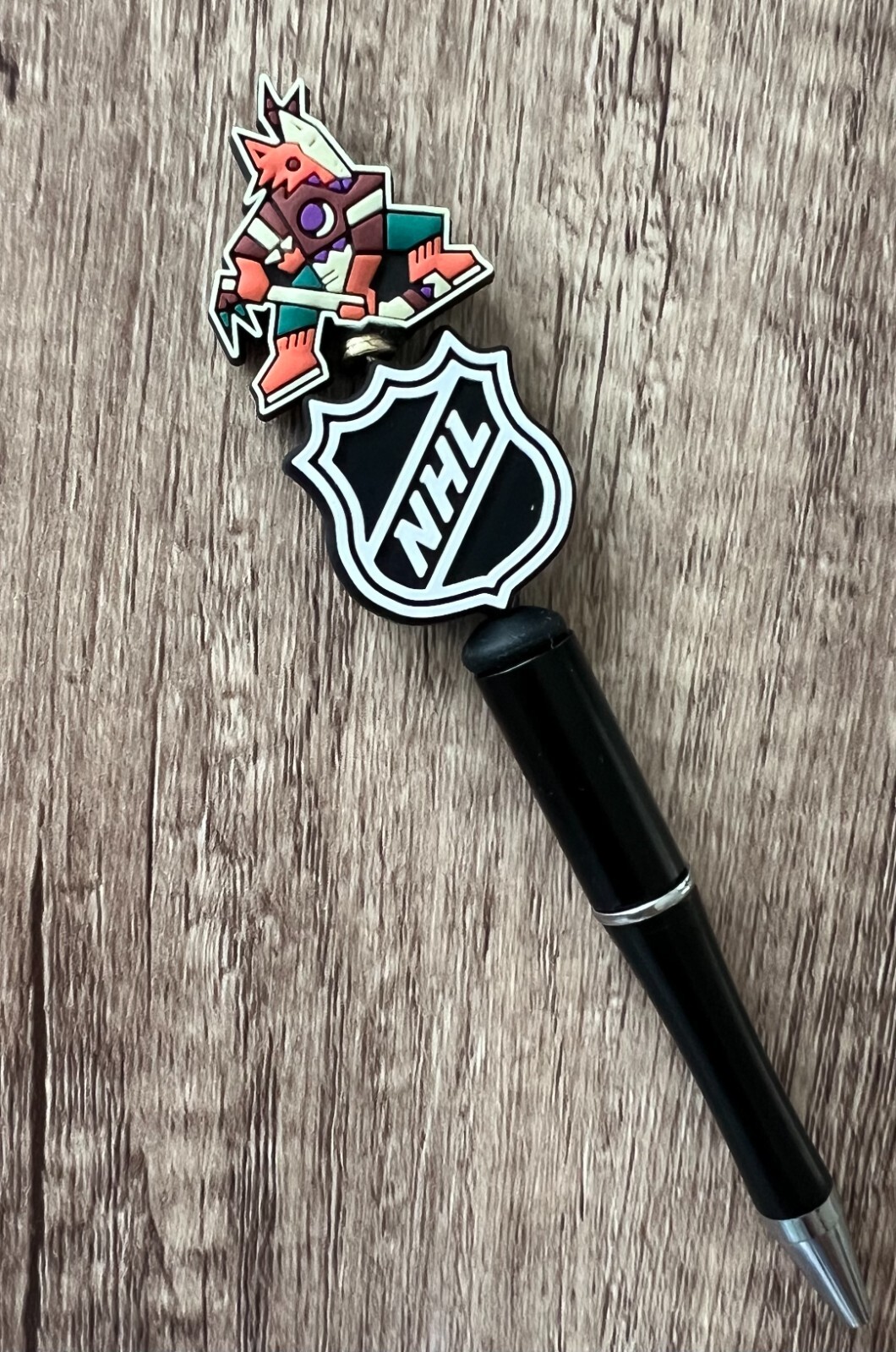 Handmade beaded pens. Hockey. Collect, gifts, gift basket filler, party