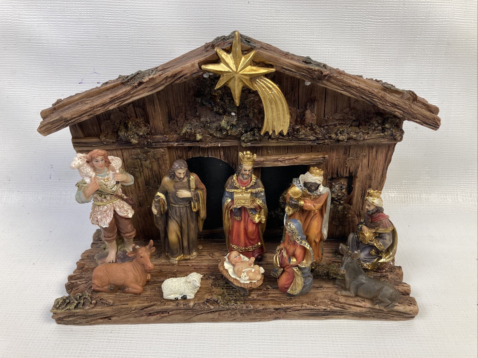 Kurt Adler 12-Piece Small Nativity Set New Without Packaging