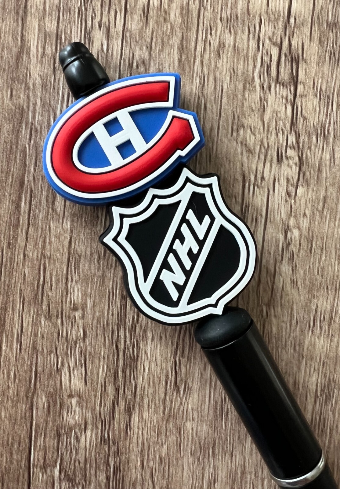 Handmade beaded pens. Hockey. Collect, gifts, gift basket filler, party