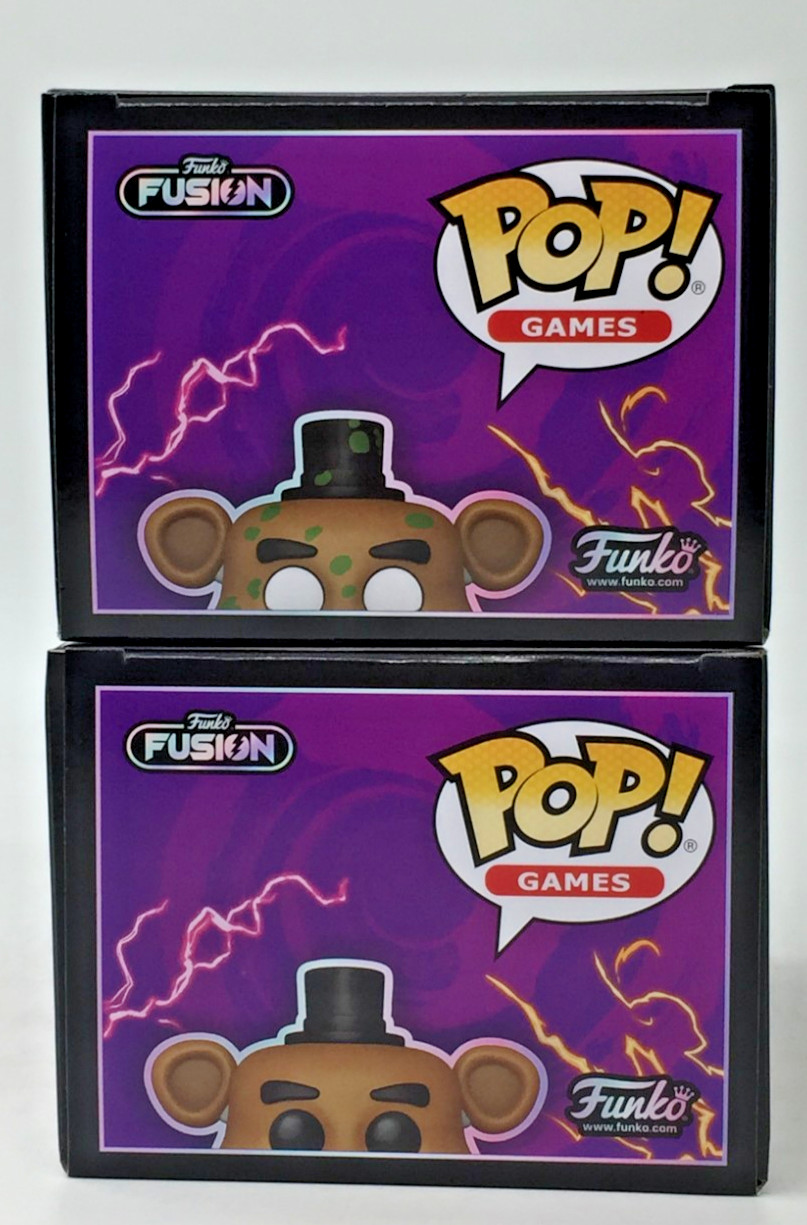 Funko Pop! Fusion Games Freddy Fazbear #1096 Common & CHASE Set of 2 W/Protector
