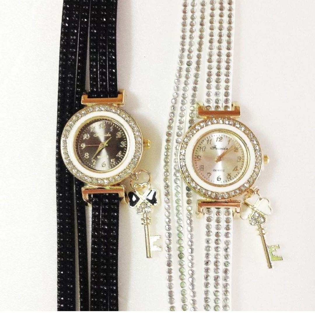 Unknown Analog Quartz Women Brand New And Unopened 3-Bracelet Wristwatch With Fl