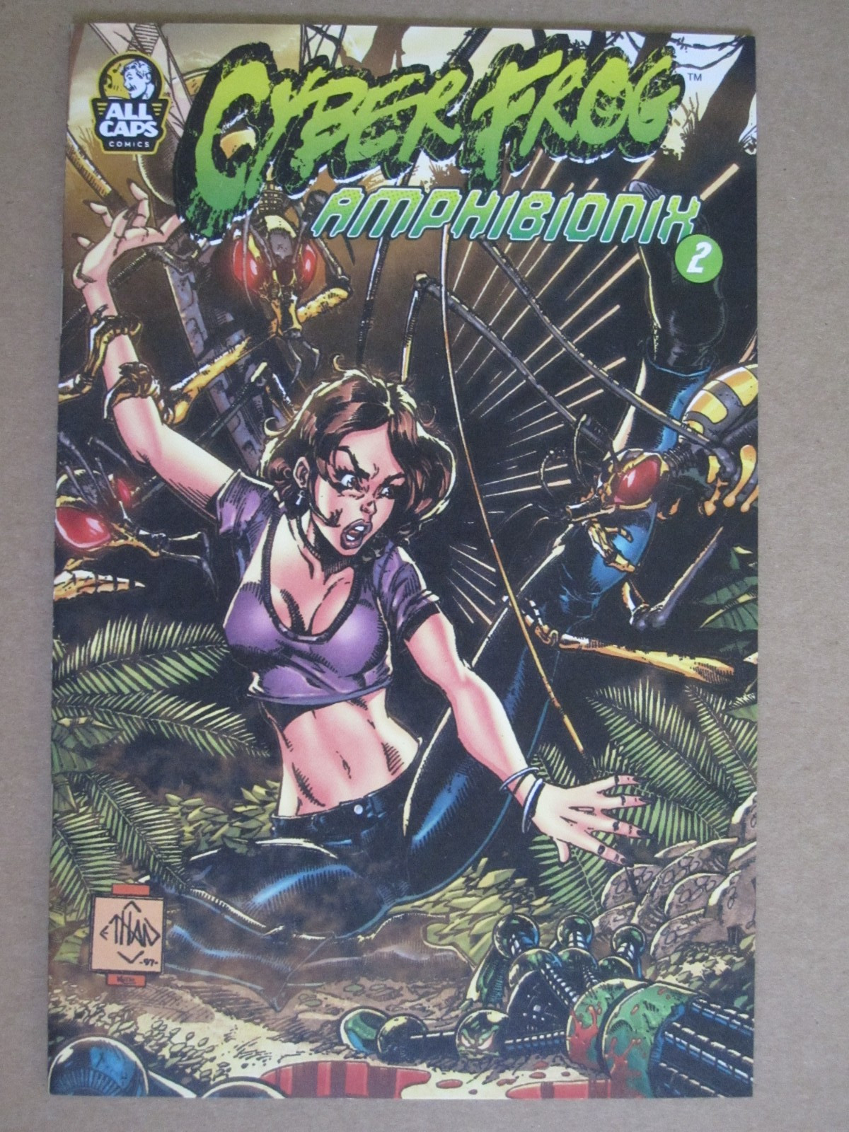 2021 ALL CAPS COMICS CYBERFROG AMPHIBIONIX2 ASHCAN BY ETHAN VAN SCIVER