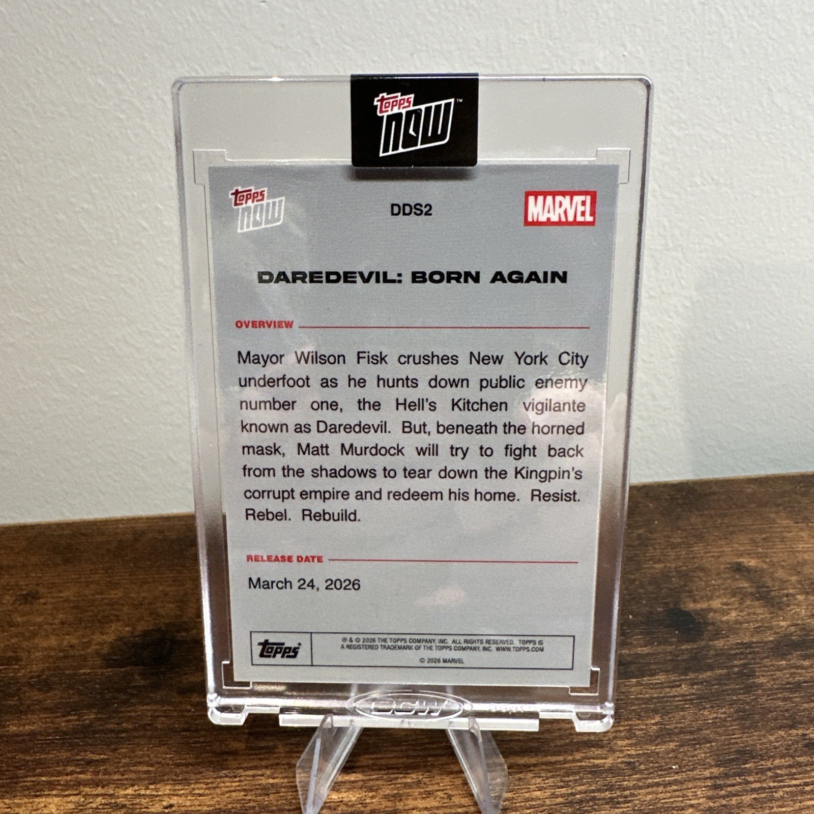 2026 Marvel Topps NOW® Daredevil: Born Again Season 2 DDS2