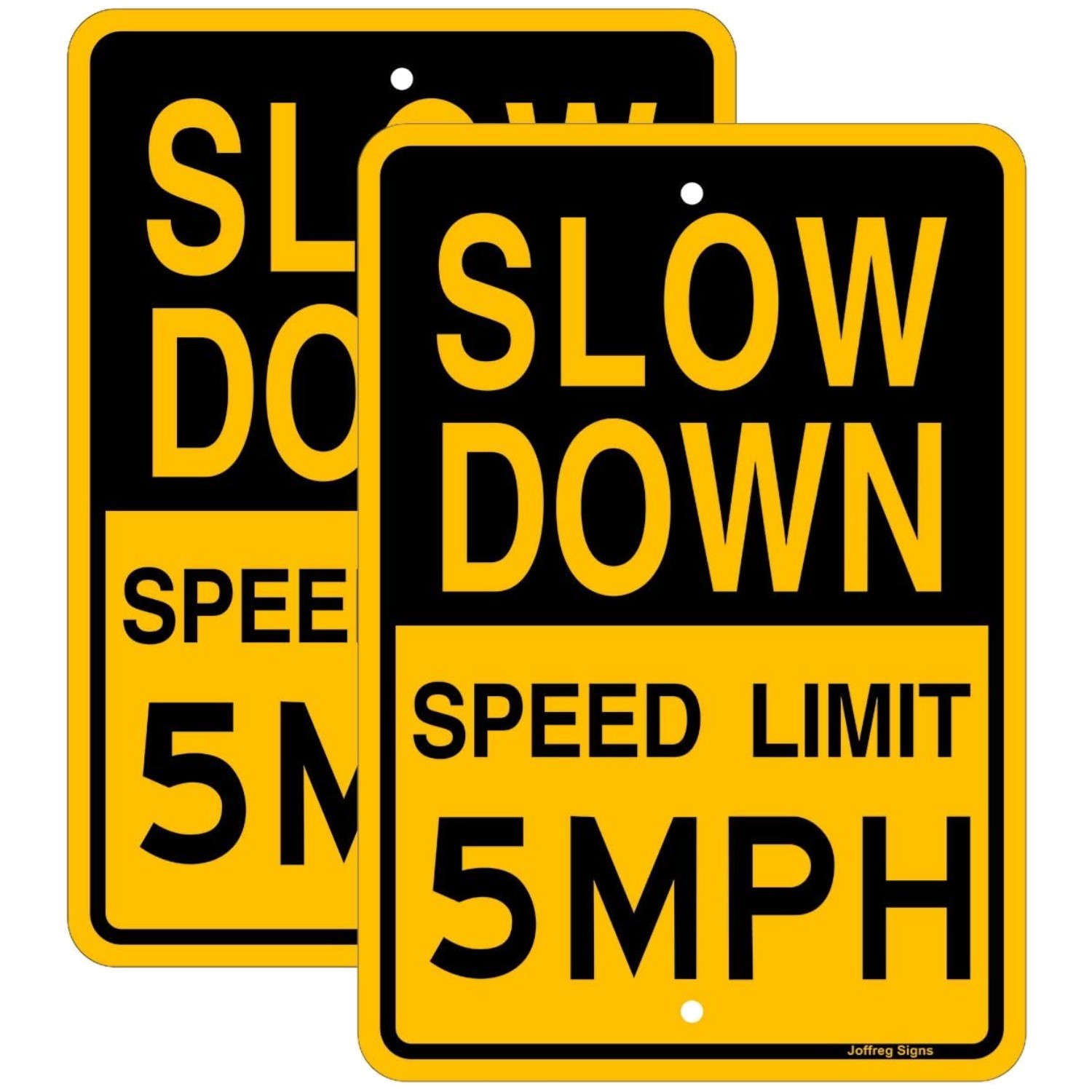 Weatherproof 5 MPH Speed Limit Sign Bundle