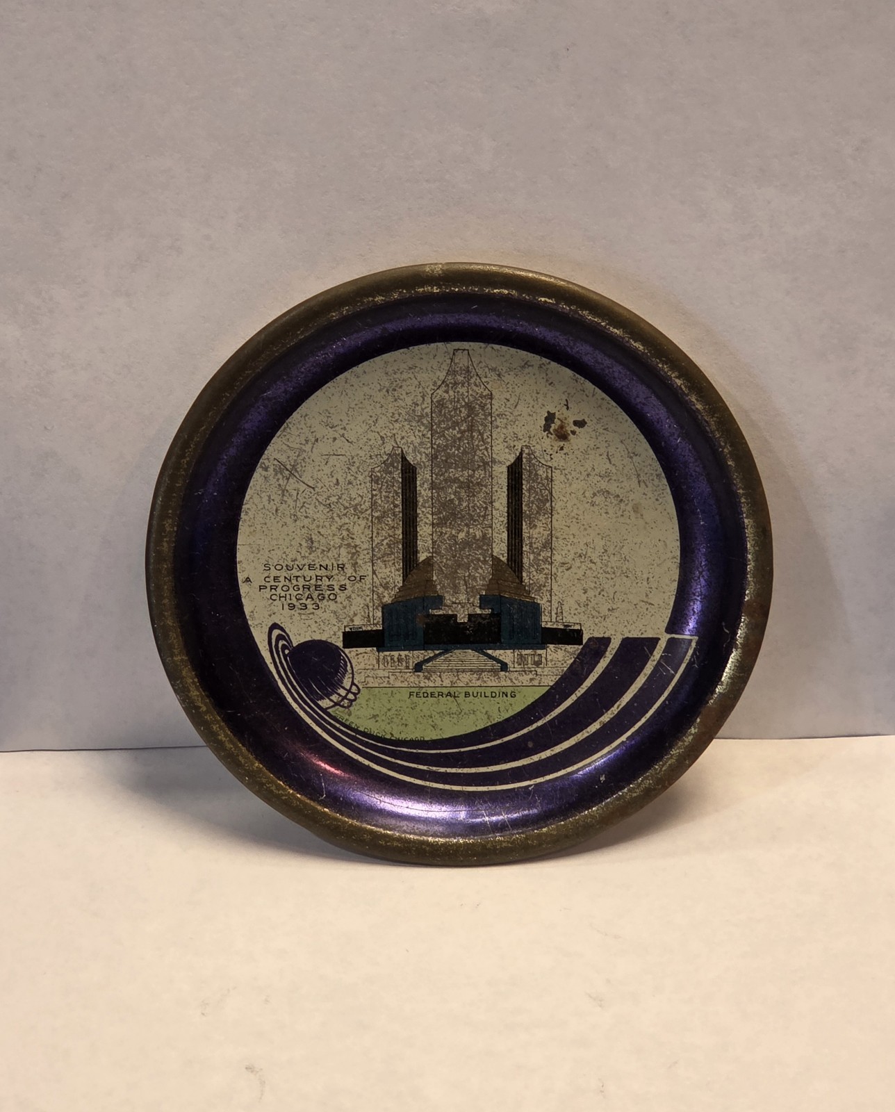 1933-34 Chicago Worlds Fair Tip Tray – Federal Building