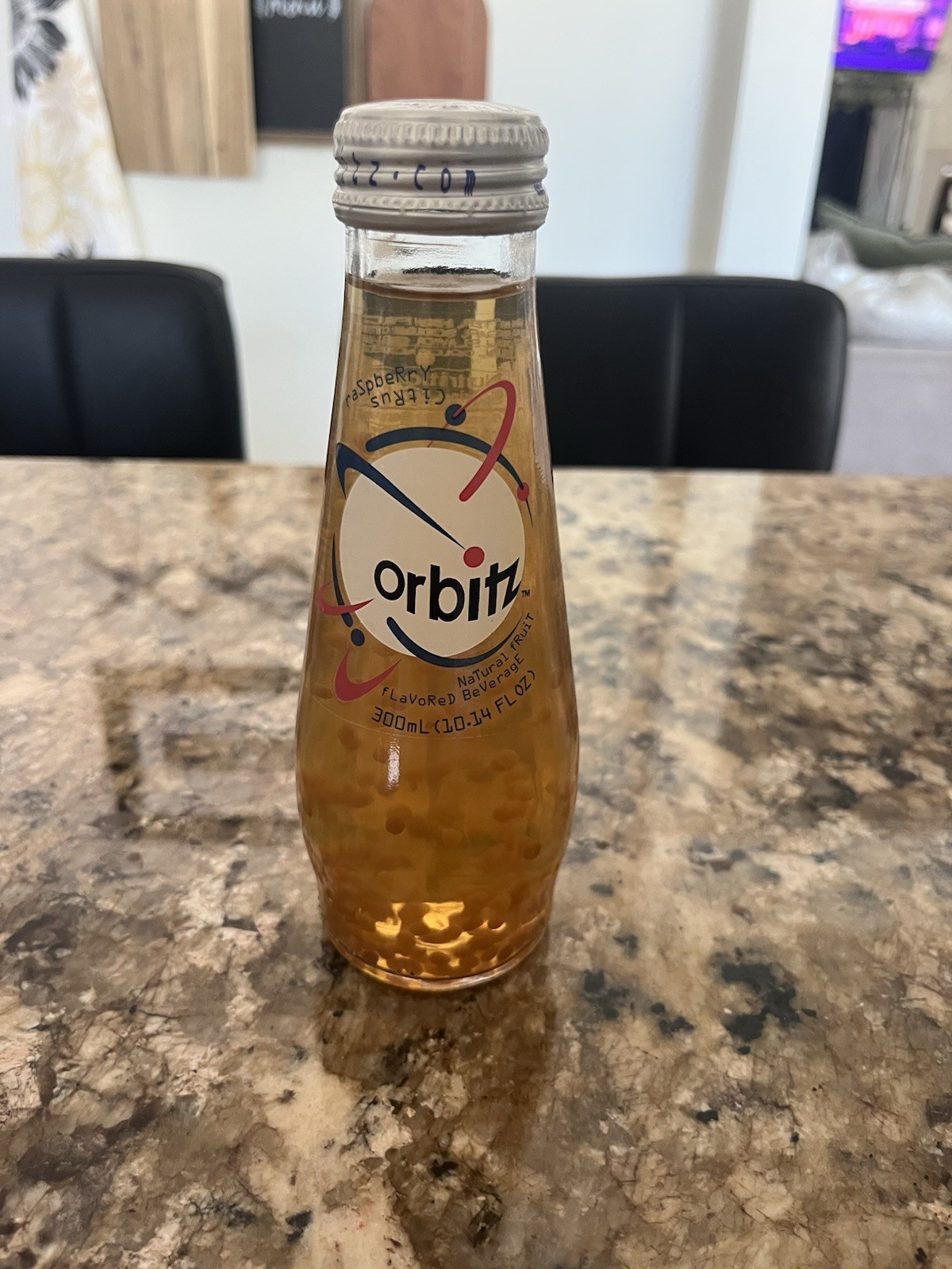 Orbitz Drink Raspberry Citrus Sealed Bottle VTG Soda Collectible Lava Lamp 90s
