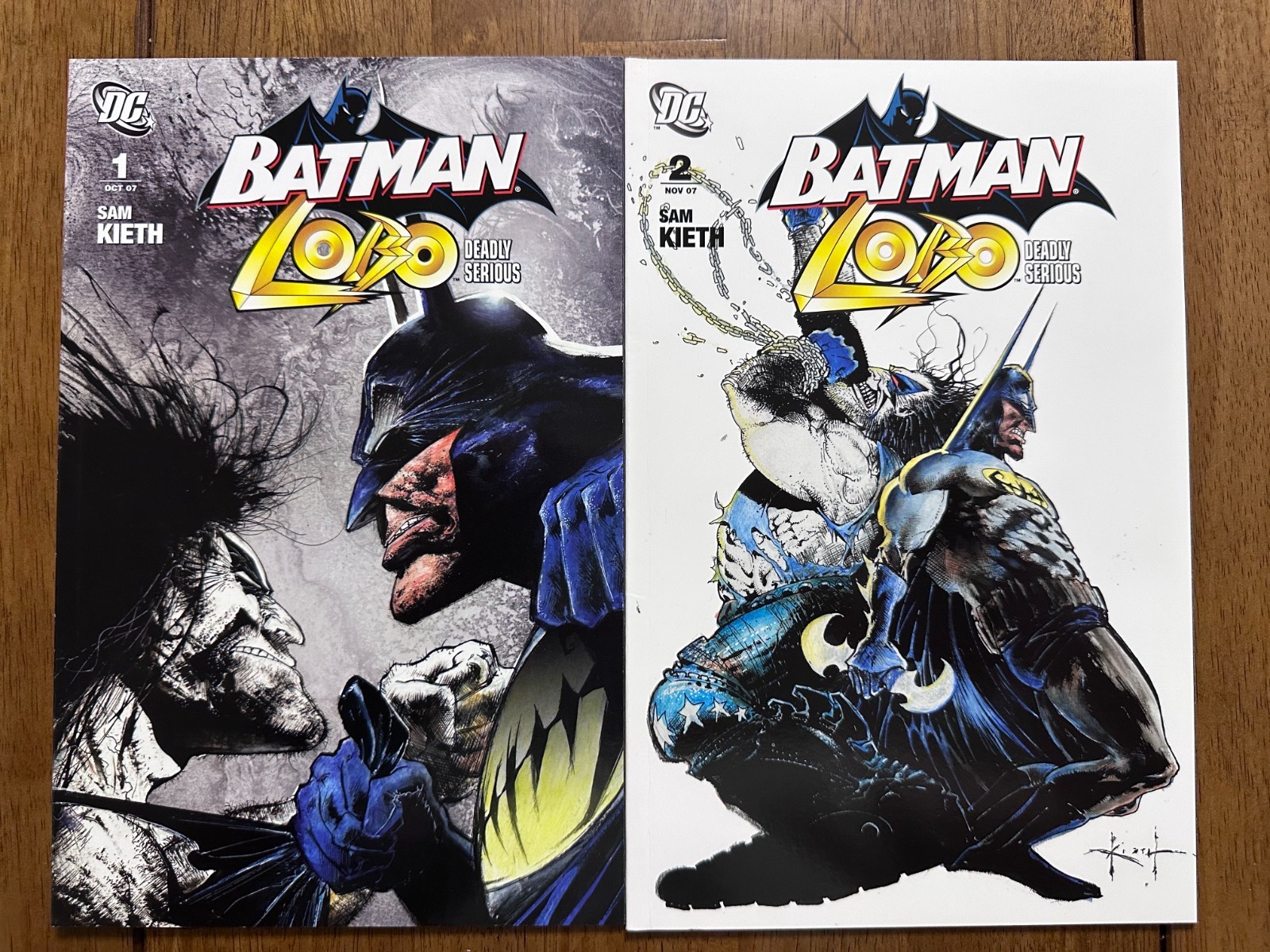 BATMAN LOBO DEADLY SERIOUS 1-2 Full Run Set Sam Keith Max