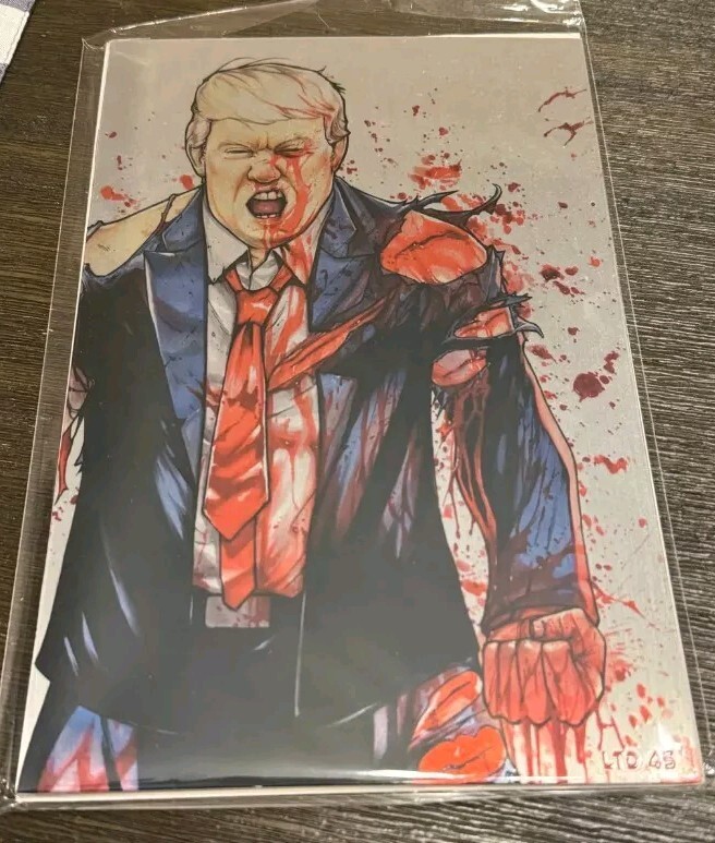 Donald Trump Battle Damage METAL Heroes Con Kyle Willis Ltd To 45